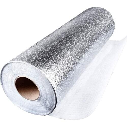 Kitchen Backsplash Sticker,Aluminum Foil Orange Peel Texture Wall Paper, Waterproof Removable High Temperature Resistant DIY Wal