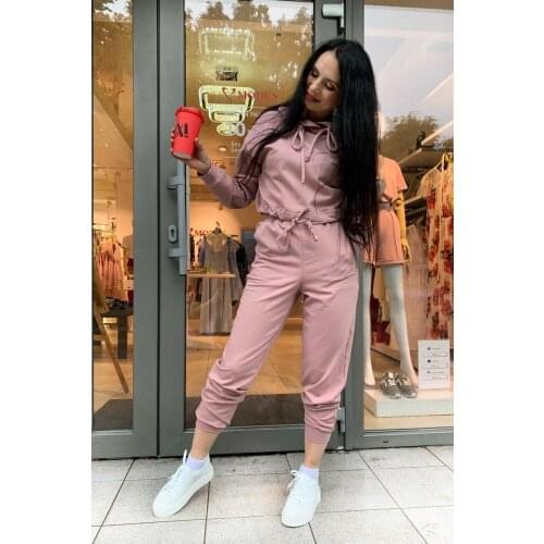 2021 spring and autumn new womens fashion hooded sports training suit two-piece suit