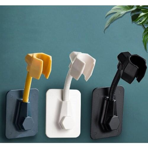 New 360° Adjustable Bathroom Shower Head Holder Super Load Bearing Traceless self-adhesive Shower Brackets Bathroom Accessories