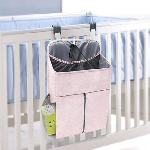 Baby Bed Organizer Hanging Bags For Newborn Crib Diaper Storage Bags Infant Bedding Nursing Bags
