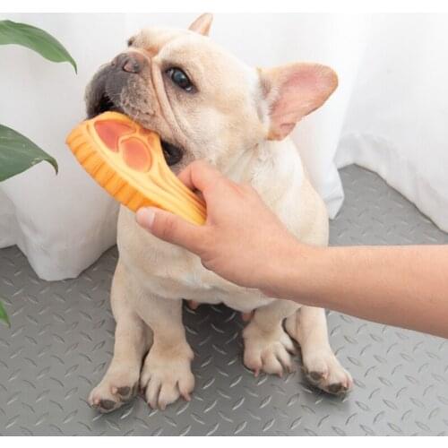 Dog Squeak Toys Chicken/Duck Leg Shape Pet Chew Molar Toy Bite Resistant Safety Rubber Pet Dog Puppy Interactive Playthings