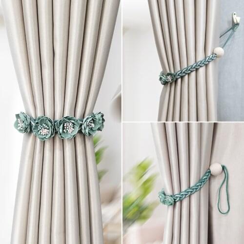 Light Luxury Curtain Clip Simple Curtain Straps Tie Rope Modern Creative Magnet Curtain Tieback Home Decoration Accessories