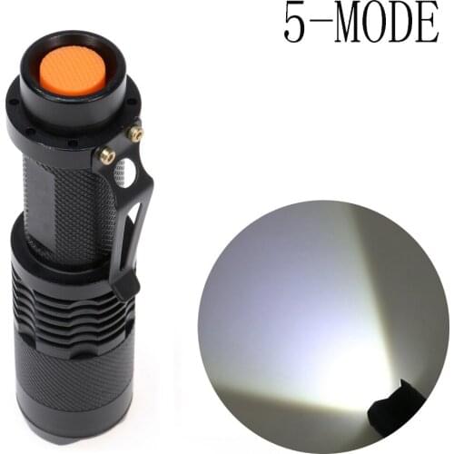 LED Flashlight Torch Zoomable Light Mini 2000LM Inspection Light 5-Modes LED Flashlight Torch Lamp SOS light