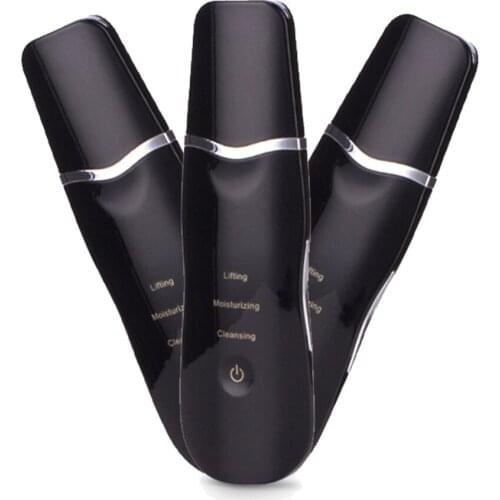 Ultrasonic Skin Scrubber Cleanser Face Cleaning Acne Removal Facial Spa Massager Ultrasound Peeling Deep Facial Cleaning Device