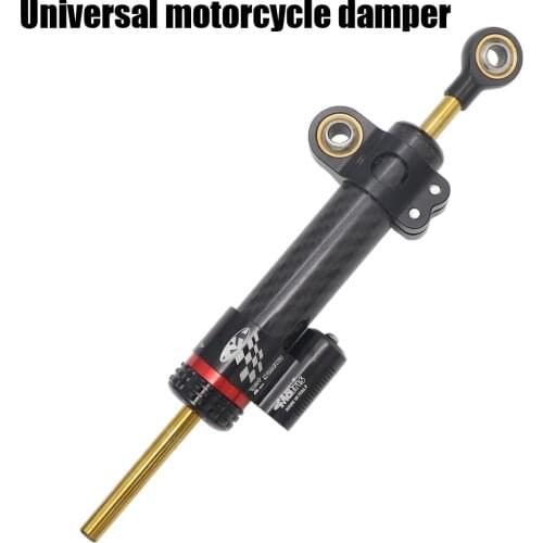 Universal Carbon Fiber Motorcycle Damper Steering Stabilize Safety Control For Kawasaki ZX6R Z900 Z800 Z650 Z400 Z300 Z250 Ninja