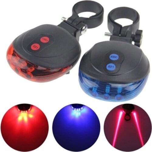 High Quality bicycle laser lights LED Flashing Lamp Tail Light Rear Cycling Bicycle Bike Safety Warning Led light modes