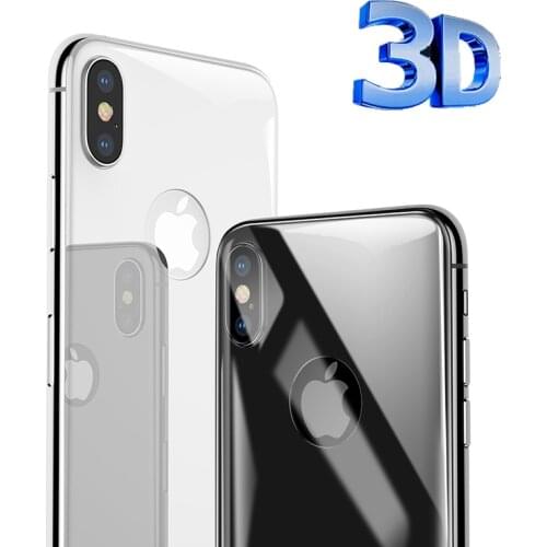 Best Real 3D 4D 9H HD Curved Back 5D Tempered Glass Screen Protector Film For iPhone X Xs Max XR 7 8 Plus Full Cover