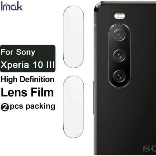 For Sony Xperia 10 III Glass Camera Protector IMAK High Definition Tempered Glass Lens Film for Sony Xperia 10 III