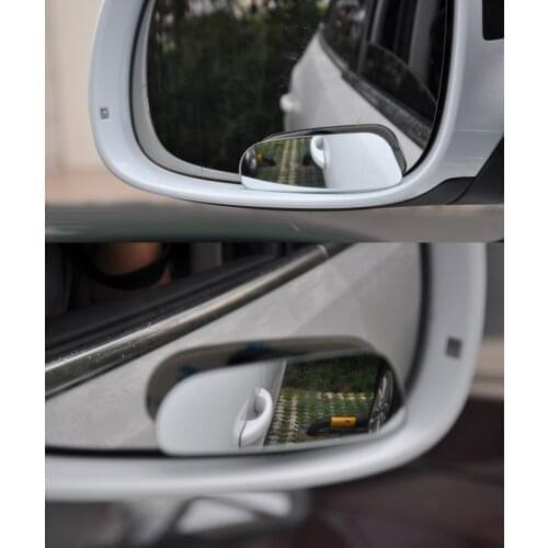 2PCS Car Rear View Mirror Rotatable 360 Degree Adjustable Wide Angle Convex Mirror Auto Safety Blind Spot Mirror for Parking