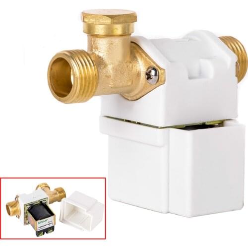 1pc Practical 1/2" Electric Solenoid Valve 12V DC 250mA 0.02 - 0.8Mpa for Water Air N/C Normally Closed Solenoid Valves