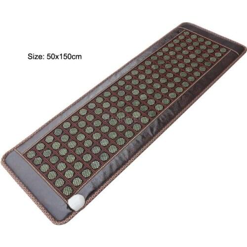 50x150cm Electric Heated Jade Tourmaline bed Mattress Germanium Stone Massage Jade Stones Cushion Sofa Pad Infrared Heating Mat