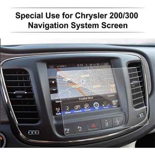 Car Tempered Glass Protective Film Navigation Screen Protector Car Sticker for 8.4 Inch For Chrysler 200/300 / Pacifica