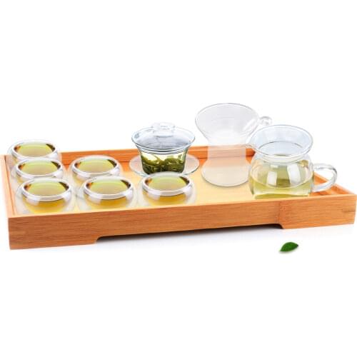 Gongfu Tea Set Gaiwan Mini Teapot & Filter & Chahai Pitcher & Tray & 6 Cups