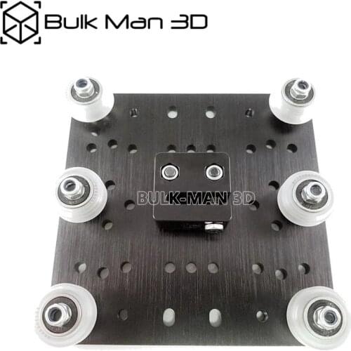 Black Anodized Aluminium XLarge C-Beam Gantry Kit with Xtreme Solid V Wheel Kit for CNC Machine Parts