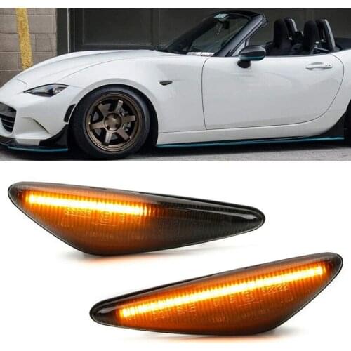 Dynamic Side Markers LED Indicator Turn Signal Lamp For Mazda 6 Atenza GH 08-12 5 Premacy CW 10-13 Mx-5 RX-8
