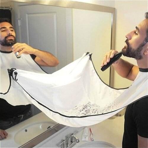 Mens bathroom apron beard shaving apron small beard cleaning apron waterproof cloth household cleaning protective gear