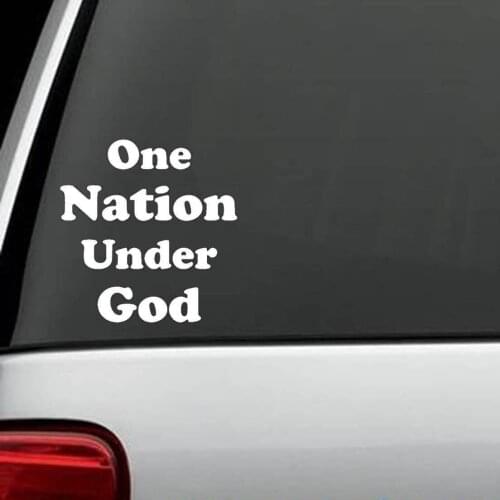 For One Nation Under God Vinyl Decal Sticker for car truck suv gun second amendment Car Styling