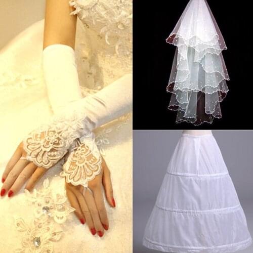 Doubleround Wedding Lace Veils