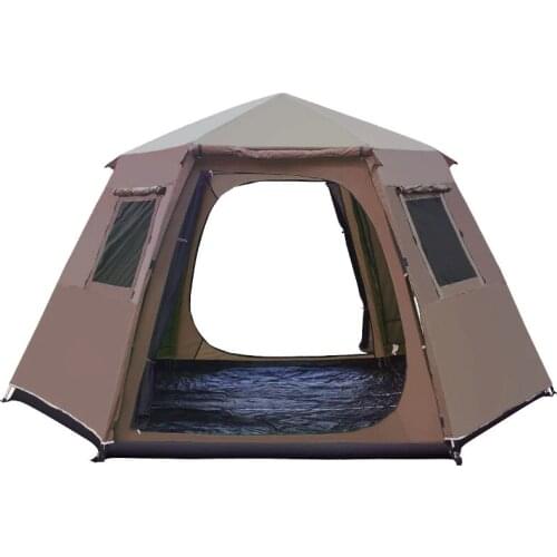 5-8 Person Use Doulbe Layer Aluminum Poles Waterproof Ultralarge Automatic Outdoor Party Camping Tent Large Gazebo Sun Shelter