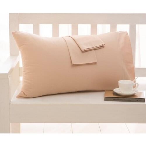 Cotton 500TC Hotel Pillowcase 16 Solid Color Pillow Case Bedding 48x74cm 50x70 Pillow Cover Customize Any Size