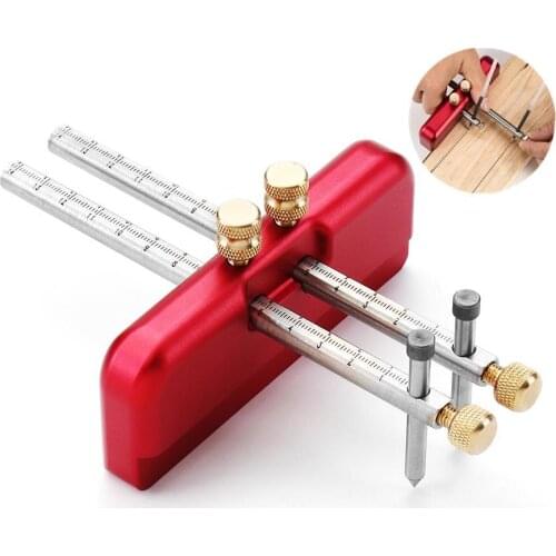 Gate tool Drillpro Aluminium Alloy Carpenter Woodworking Scriber Tool Wood Ink Marker Tool DIY Woodworking