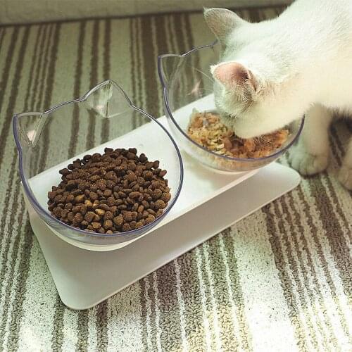 Pet Cat Dog Feeders Bowls Food and Water Storage High Grade Antiskid Two Bowls Best Selling Pet Supplies Accessories Cat Bowl
