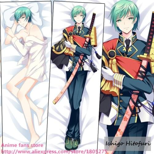 Cool Japanese Game Anime Pillowcase Touken Ranbu Online Ichigo Hitofuri decorative Hugging Body Pillow Case Bedding