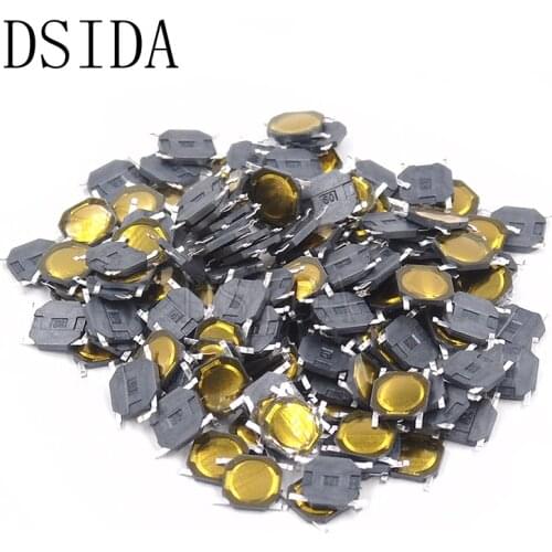 100Pcs/lot Membrane Switch 4x4x 0.8MM 4X4X0.8mm Tactile Push Button Switch Tact 4 Pin 4*4*0.8mm Switch Micro Switch SMD