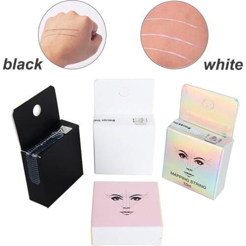Microblading Mapping String Pre-Inked Eyebrow Marker Thread Brow Positioning Line Permanent Makeup Tool PMU Accessory Supply