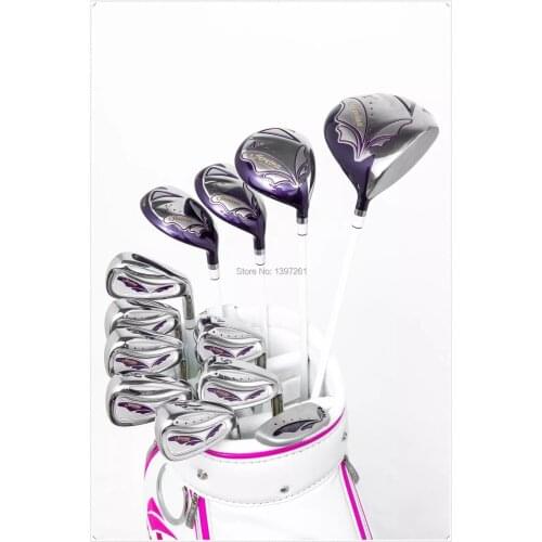 Women New Golf Clubs KASCO Golf Compelete Set Golf Driver+4/Wood+Irons (13pcs no bag) Graphite Shaft Free Shipping