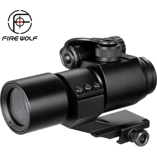Hunting Riflescopes 32mm Sighting Telescope Laser Gun Sight With Reflex Red Green Dot Scope For Picatinny Rail Scope Mildot