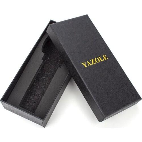 Yazole Original watch box paper caja reloj watch display storage box saat clock black box watch gift box