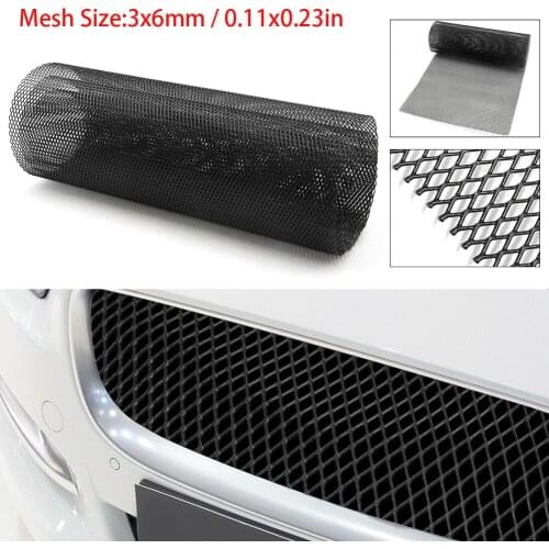 General Motors Front Center Grille Windshield Grid 40" X 13" Diamond Grille Mesh Black Aluminum Alloy Automotive Vehicle Parts