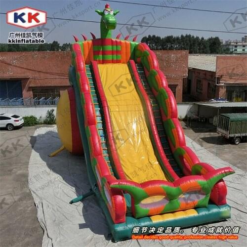 Russian Promotion New Design 9m High Inflatable Dragon Outdoor Slide for Adult