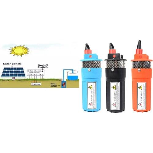 70m high head solar water pump 24V dc brushless solar water pump with stainless steel filter solar powered solar water pump 24