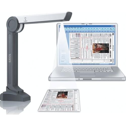 S200L High Speed Portable Document Scanner with 2MP Camera & A4 Size Scanning 180 languages OCR (Optical Character Recognition)