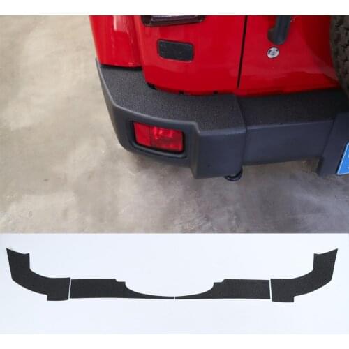 Car Rear Bumper Protection Stickers For Jeep Wrangler JK 2007-2017 Exterior Auto Styling Moldings 4pcs/set