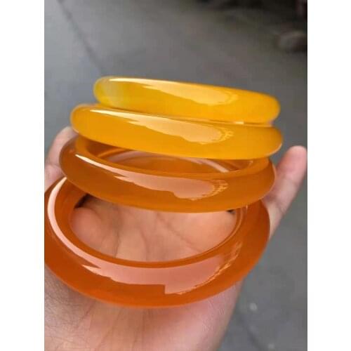 100% real jade bangles Natural yellow agate jade bangles for women jade bracelets for women jewelry jade bracelets jade bangle