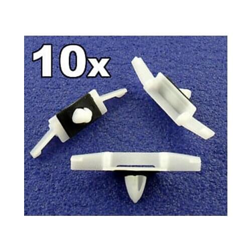 10x For Honda Side Window Rain Channel / Drip Moulding Trim Fastener Clips