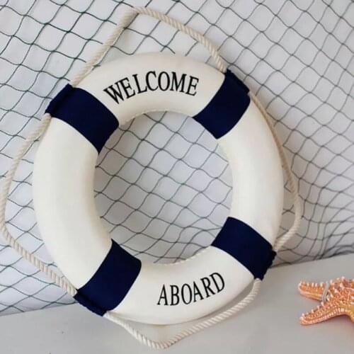 2021 Foam Home Decor Nautical Decorative Lifebuoy Life Ring Wall Hanging Decorative Ring Room Bar Home Decoration