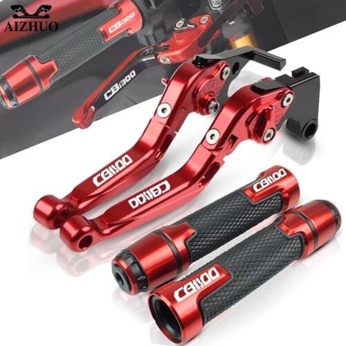 Motorbike Accessories Brake Clutch Lever Aluminum Motorcycle Handle Grips For HONDA CB 1300 CB1300 ABS 2003-2010 2004 2005