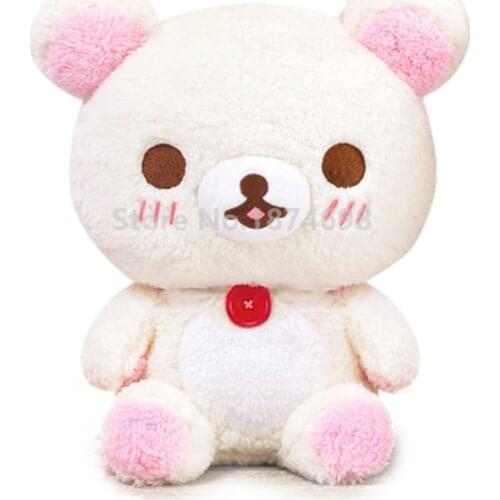 New Pink Rilakkuma Korilakkuma Bear Big Plush Pillow Cushion 35cm Cute Stuffed Animals Kids Toys Dolls Children Baby Girls Gifts
