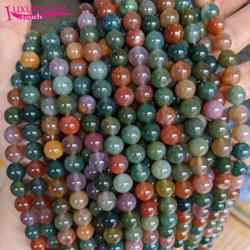 High Quality Natural Multicolor Agates Stone Round Shape Loose Spacer Smooth Beads 4/6/8/10mm DIY Jewelry Accessory 38cm sk31