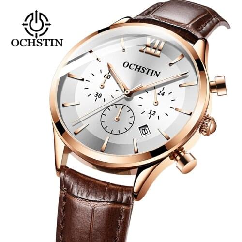 Relogio Masculino Men Watches Top Brand Luxury Watch For Men Waterproof Leather Srtap Quartz Clock