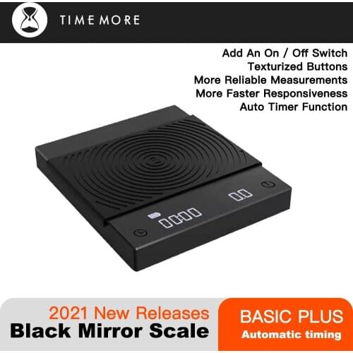 TIMEMORE B22 Black Mirror BASIC electronic scale pour over espresso coffee scale smart scale automatic Timing Kitchen scales 2kg