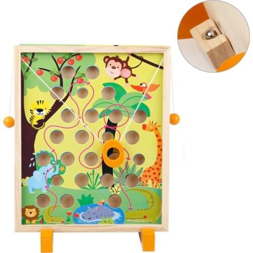 Kids Wooden Balance Game Toy Board Hand-eye Coordination Balance Game Kindergarten Intelligence Parent-child Interaction Toy