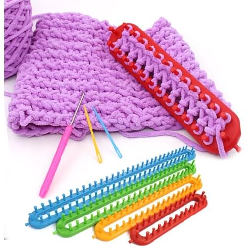 Long Knitting Knit Wool Loom Sewing Needle Sweater Plastic Castle Weaver Crochet Sewing Tools
