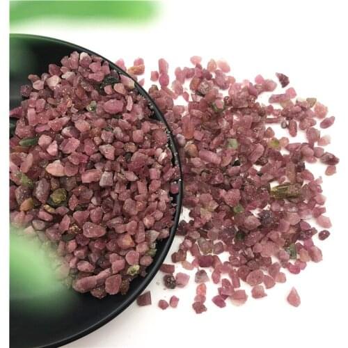 Drop Shipping 50g Natural Red Tourmaline Quartz Crystal Bulk Rough Original Crystals Specimen Natural Stones and Crystals