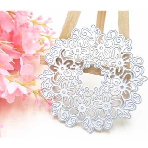 Estel Lace Hollow Circle Metal Cutting Dies Stencils for DIY Scrapbooking Album Paper Card Decorative Craft Embossing Die Cuts