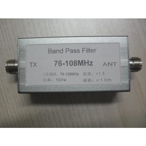 76-108MHz Band Pass Filter